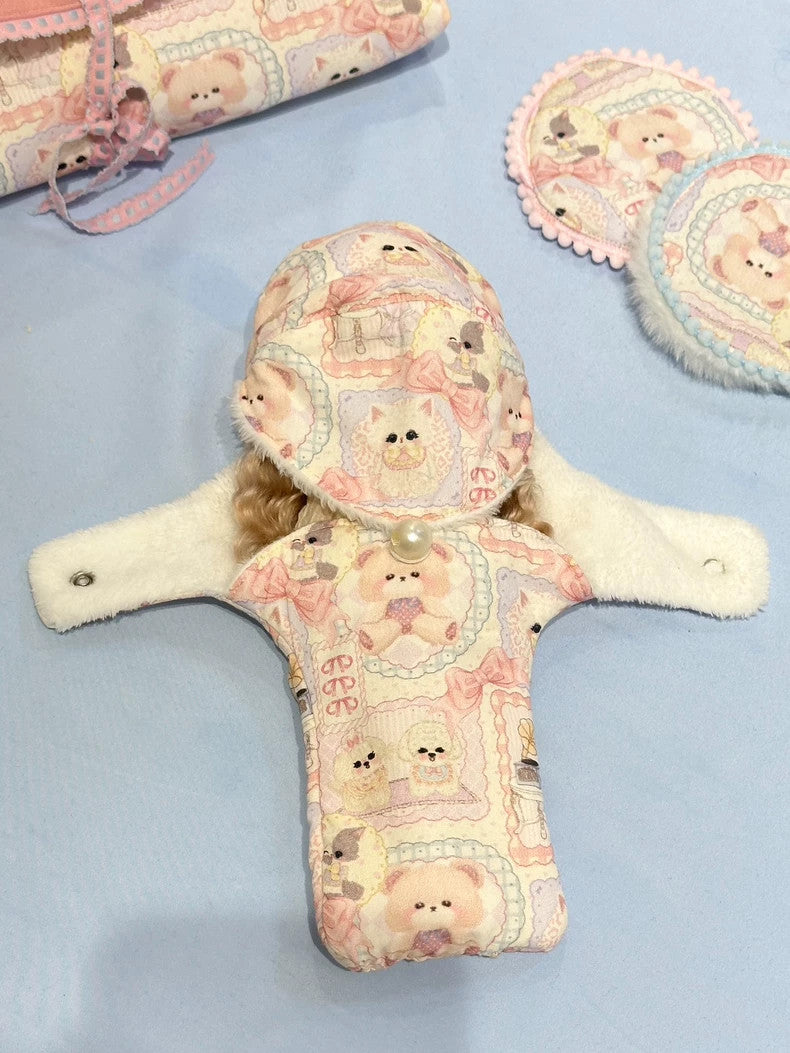 1/6 Blythe Dolls Bag Portable Carrier Bag Protective Covers Tote For BJD Doll