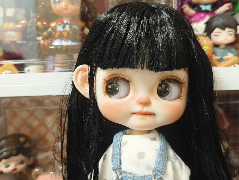 Blythe Doll Custom With Outfits Wig Freckles Girl Handmade 1/6 Doll BJD DIY Gift