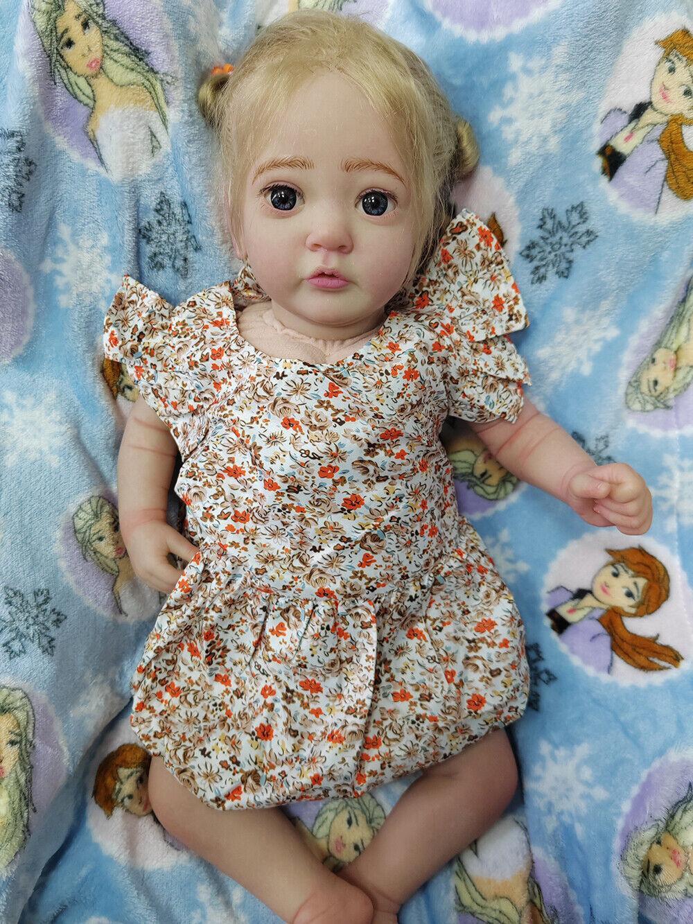 Custom Made 24in Lifelike Reborn Baby Doll Ayana  Toddler Girl Artist Finished Dolls Real Life Gift