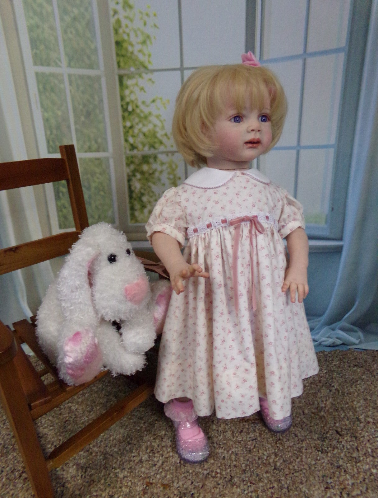 Custom Made Reborn Baby Fritzi Artist Genesis Painted Already Finished Doll With Hand-Rooted Hair