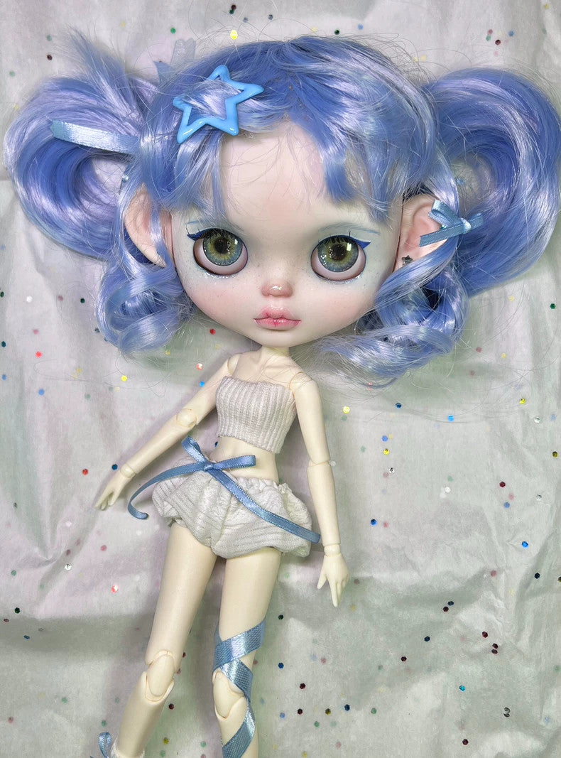 Custom Blythe Doll Outfits Handmade Wig YMY24 1/6 Doll BJD Fashion Girl DIY Gift