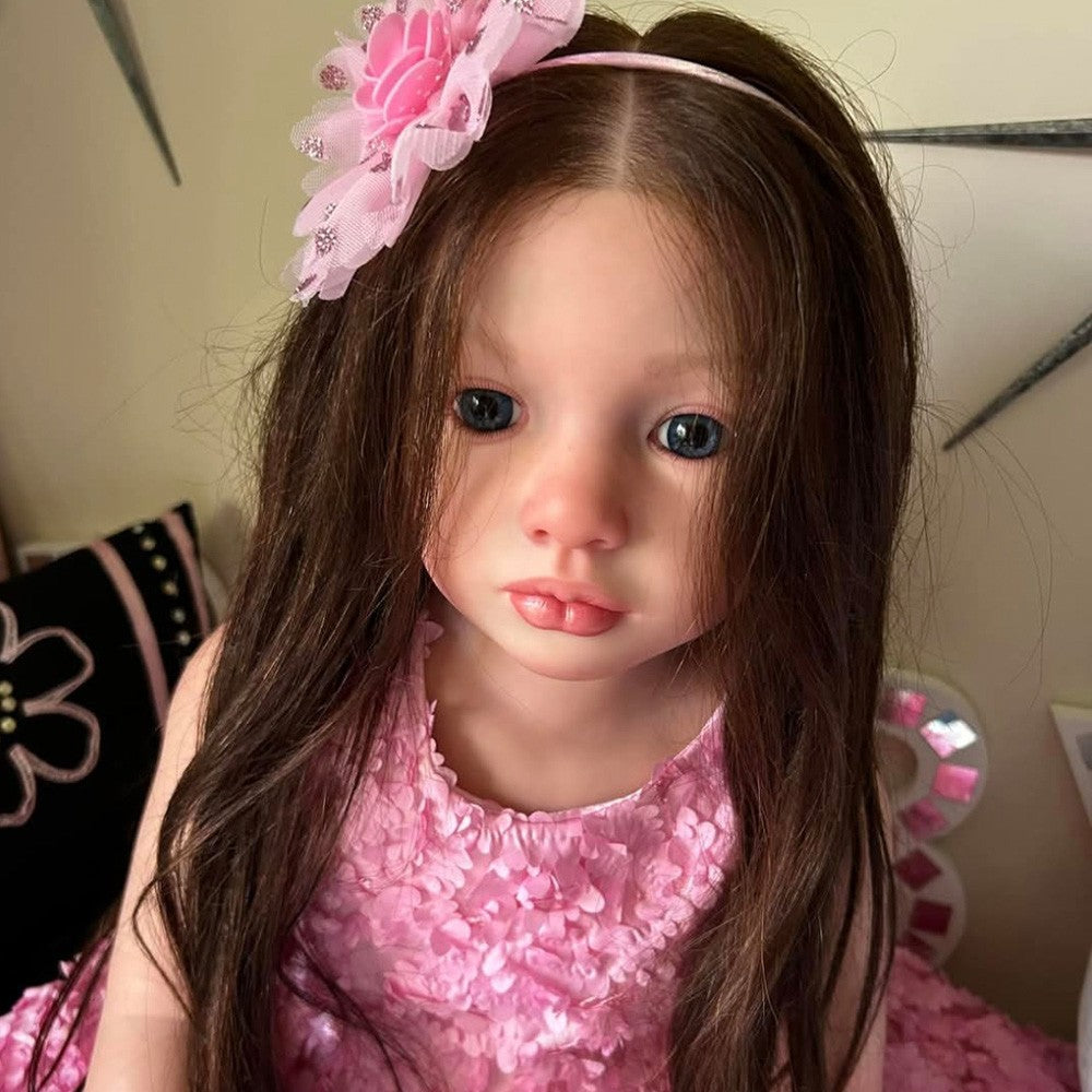 Custom Made 40" Reborn Baby Doll  Painted Kit Aloenka Rooted Hair 7-10Days Ship Out