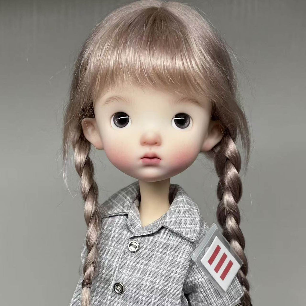 New Cute Girl 1/6 BJD Doll Face Makeup Eyes Ball Jointed Resin DIY Collect Gifts