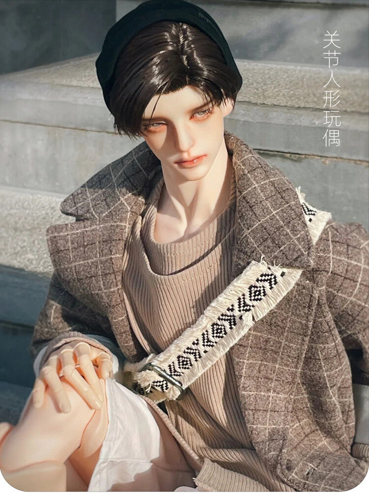 1/3 BJD Doll Strong Man Face Makeup Eyes Bare Body Flexible Joints Collect Gifts