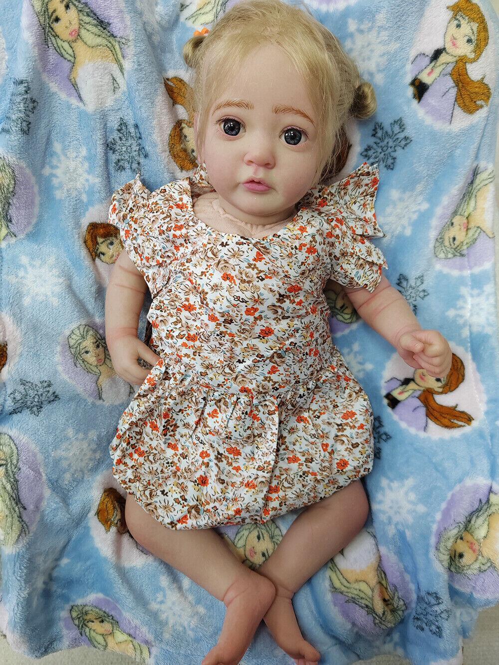 Custom Made 24in Lifelike Reborn Baby Doll Ayana  Toddler Girl Artist Finished Dolls Real Life Gift