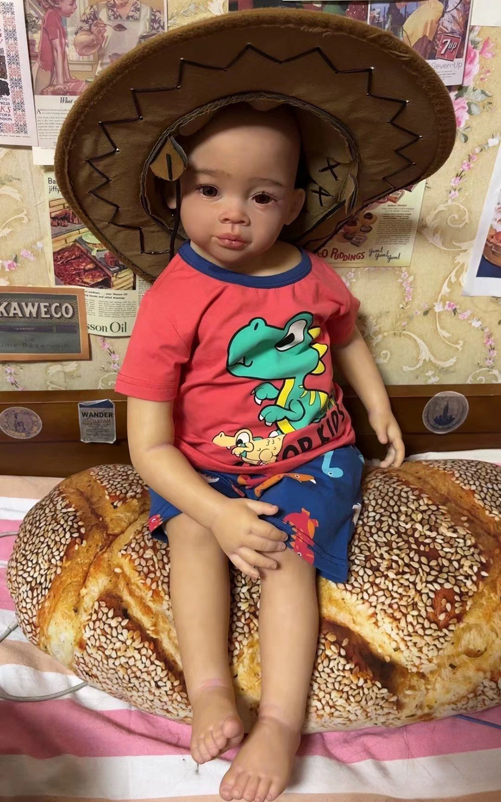 30“ Artist Painted Reborn Baby Doll No Hair Realistic Toddler Boy Girl Toys Gift-