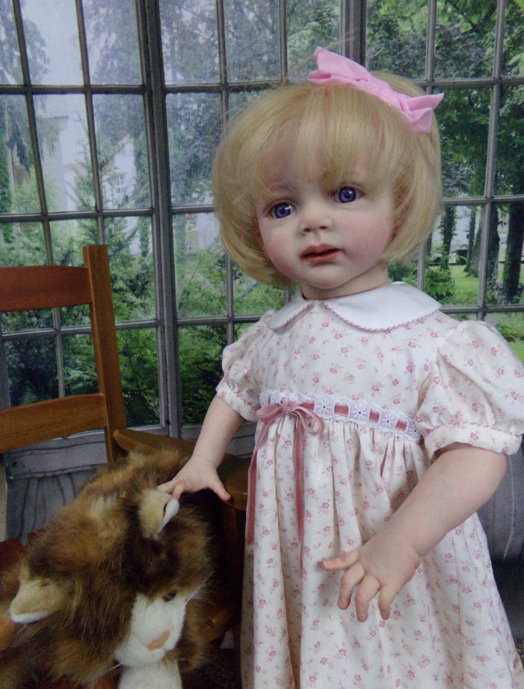 Custom Made Reborn Baby Fritzi Artist Genesis Painted Already Finished Doll With Hand-Rooted Hair