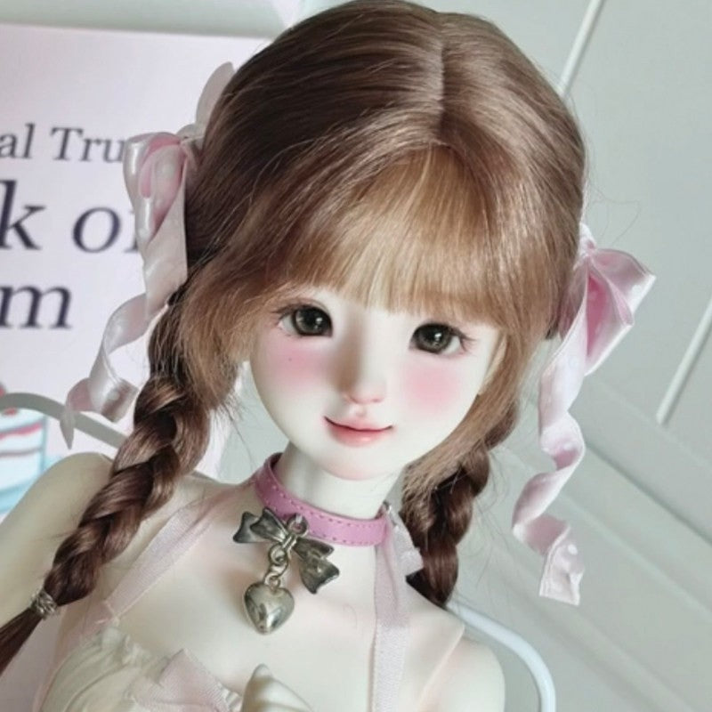 Resin 1/4 BJD Doll SD Jointed Nude Female Doll Eyes Face Makeup Lovely Girl Gift