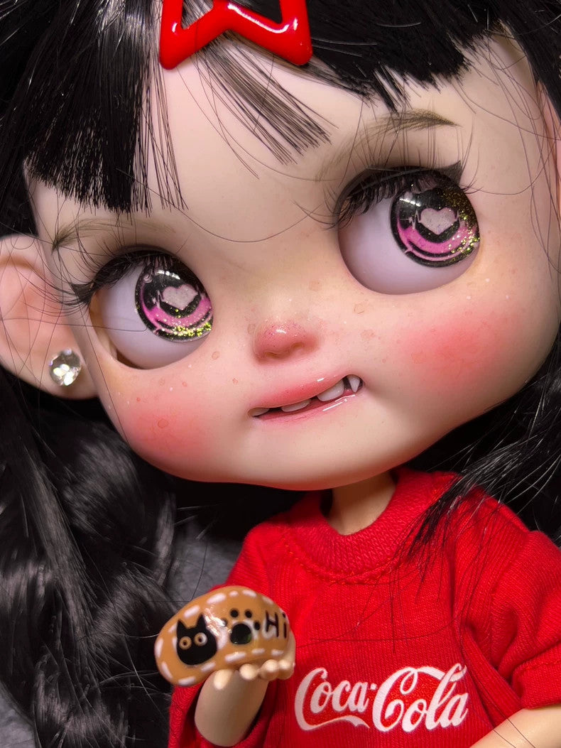 Handmade Custom Blythe Doll With Outfits + Wig Lovely Girl 1/6 Doll BJD Toy Gift