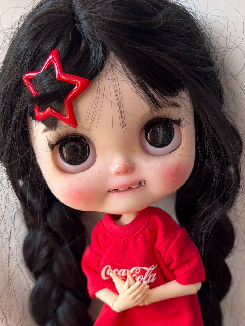 Handmade Custom Blythe Doll With Outfits + Wig Lovely Girl 1/6 Doll BJD Toy Gift