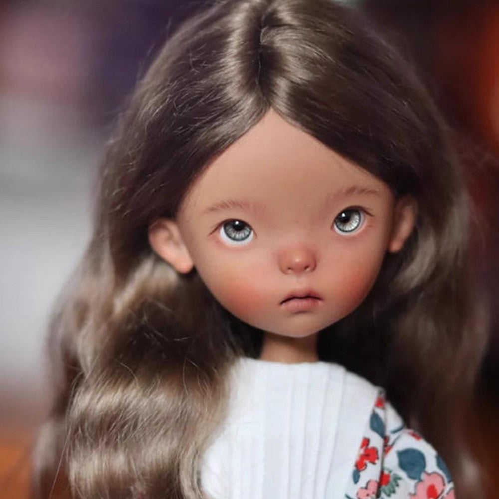1/6 BJD Doll Landoudou SD Girl Joint Face Makeup Eyes Resin Kids Gift Bare Doll