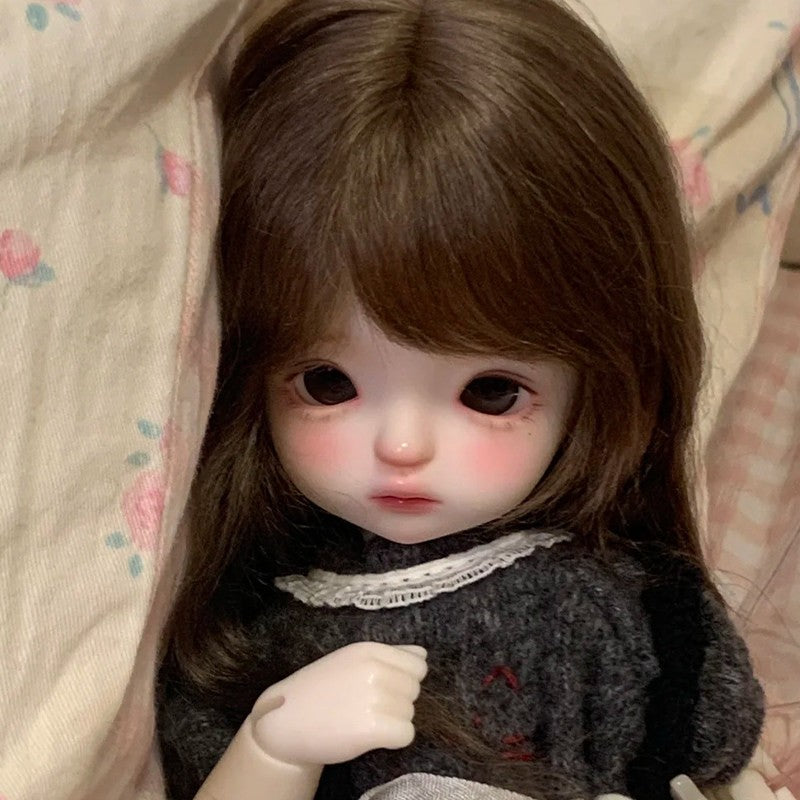 Handmade 1/6 BJD Doll Resin Joint Bare Doll Cute Girl Face Makeup Eyes DIY Gifts