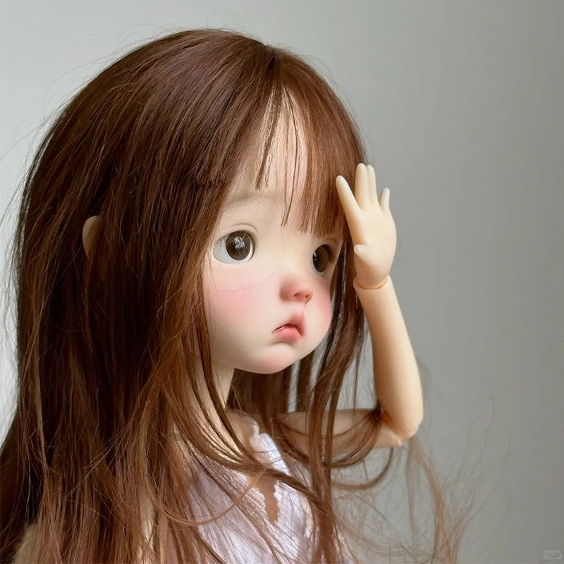 1/6 BJD Doll Resin Joint Handpainted Face Makeup Handmade Lucky Girl Bare Dolls