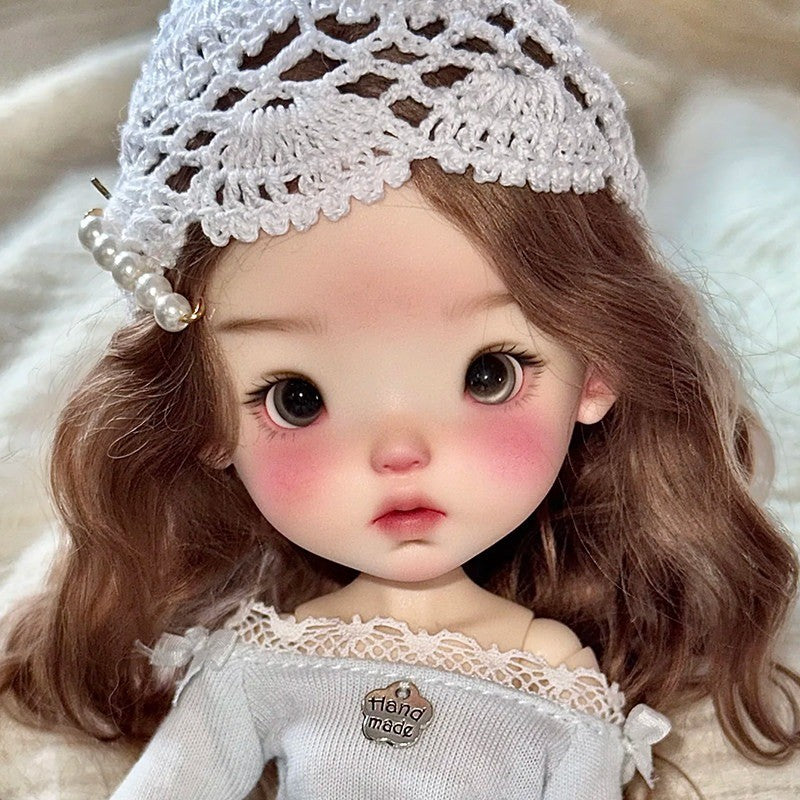 1/6 BJD Doll Resin Ball Jointed Nude Body Girl Handpainted Face Makeup Eyes Toys