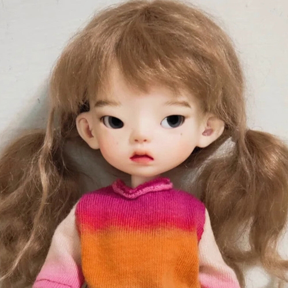 1/6 BJD Doll with Resin Special Body Type Cute Not Happy Girl Bare Girl Gift-