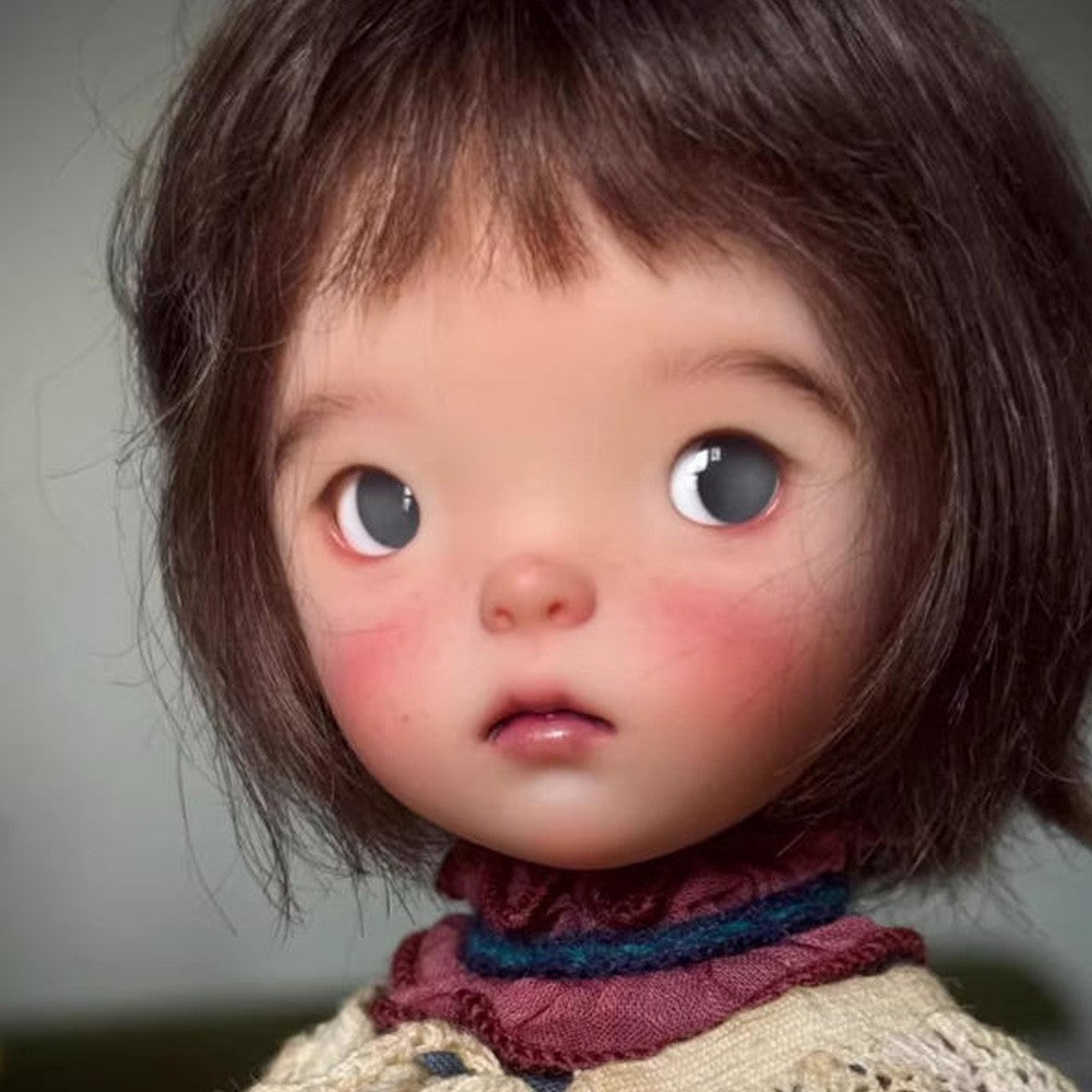 1/6 BJD Doll Resin Joint Bare Doll Landoudou Adorable Girl with Face Makeup Gift