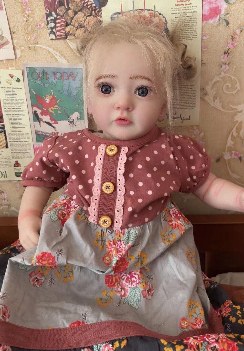 Custom Made 24in Lifelike Reborn Baby Doll Ayana  Toddler Girl Artist Finished Dolls Real Life Gift