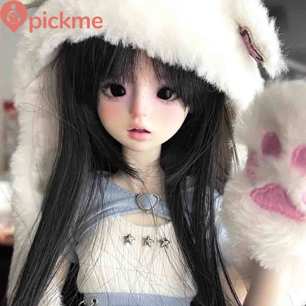 BJD 1/4 Doll SD Resin Joint Eyes Face Makeup Goddess Girl Female Bare Doll Gift