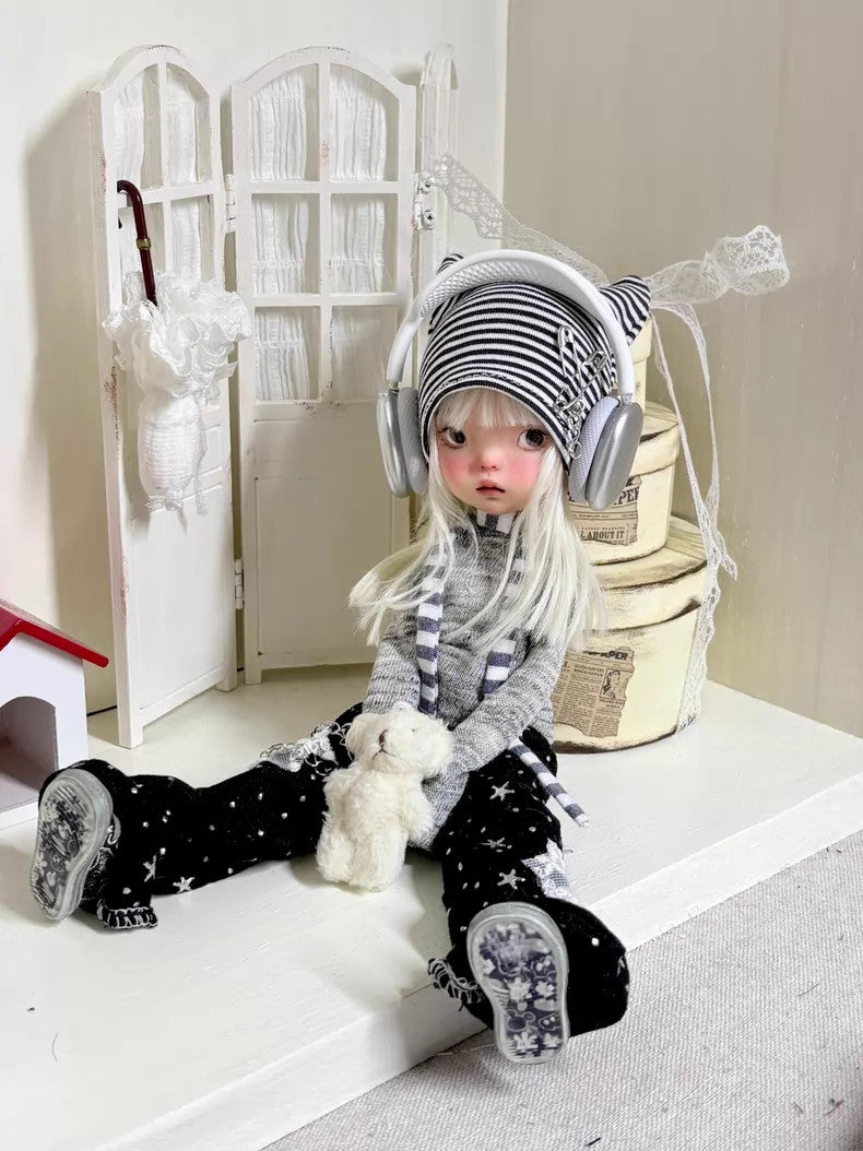 Full Set BJD Doll 1/6 Landoudou Face Makeup Wig Clothes Hat Shoes Girl DIY Gifts