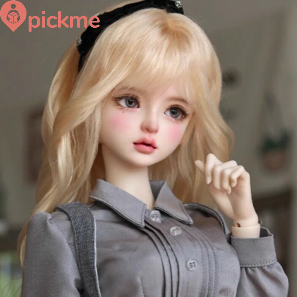 1/4 BJD Doll SD Resin Joint Eyes Face Makeup Elegance Girl Bare Doll Xmas Gift