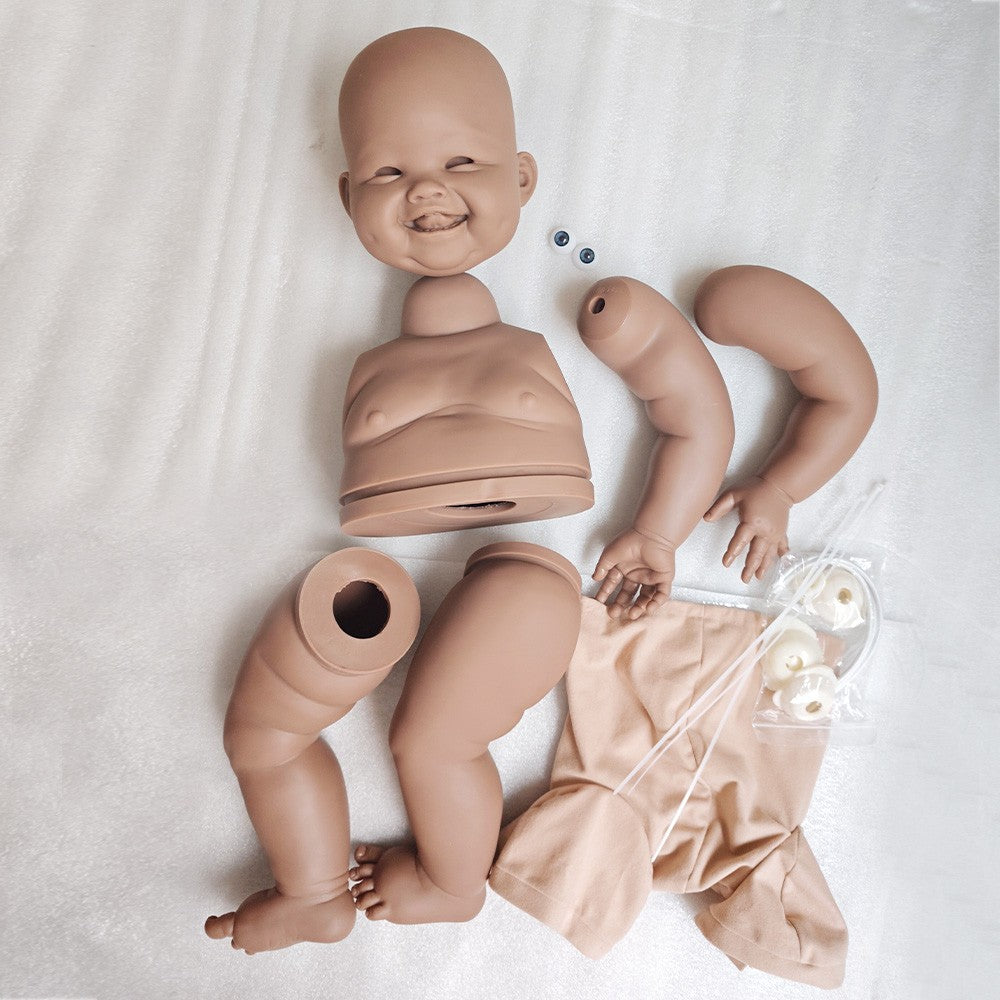 28" Reborn Doll Kit – Black Skin Blank Vinyl Mold Unpainted Unassembled DIY Doll-