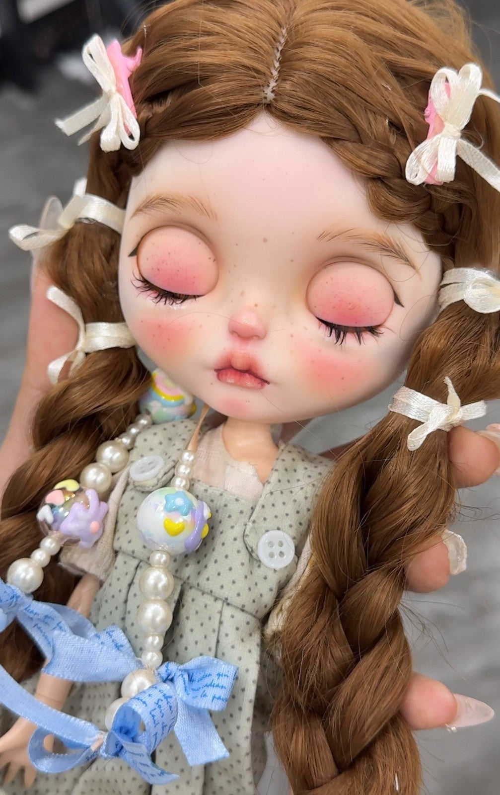 Handmade Blythe Doll RBL Custom With Outfits + Wig Set OB24/22 1/6 Doll BJD Doll