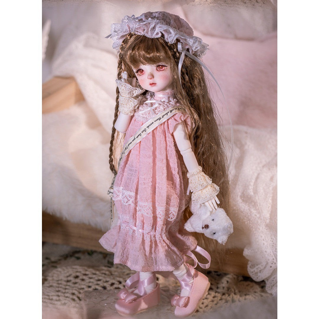 Full Set 1/6 BJD Doll Joint Resin Facial Makeup Bare Retro Cute Style Girl Gifts