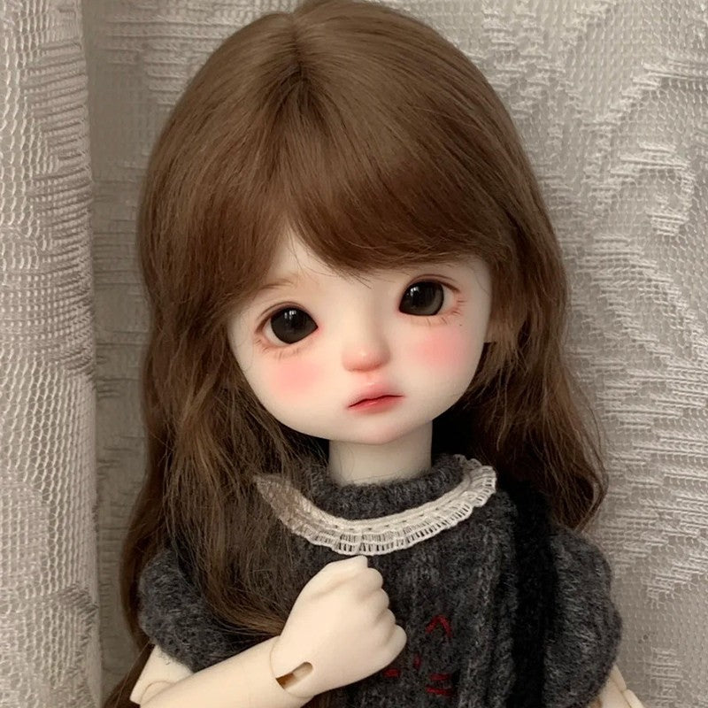 Handmade 1/6 BJD Doll Resin Joint Bare Doll Cute Girl Face Makeup Eyes DIY Gifts
