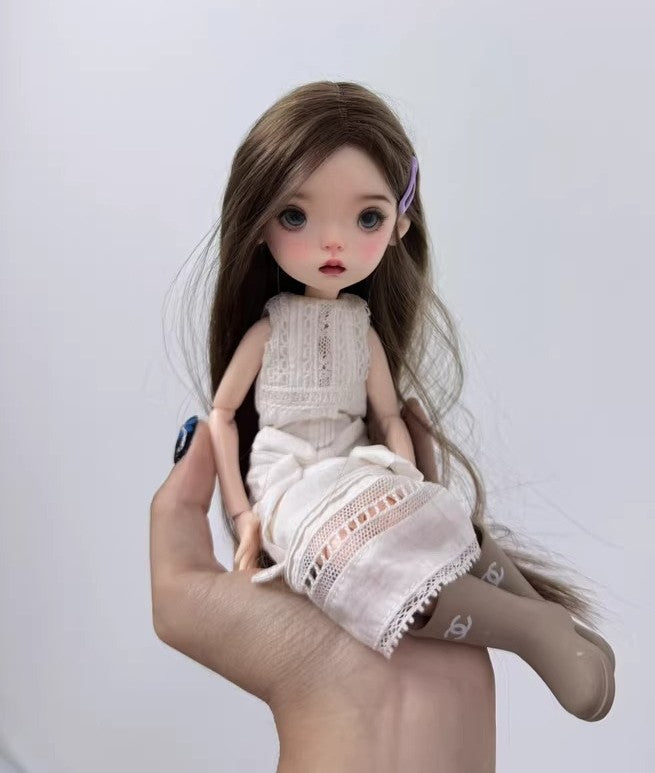 Full Set BJD Doll 1/6 Free Face Makeup Wig Hair Clothes Landoudou Girl Xmas Gift