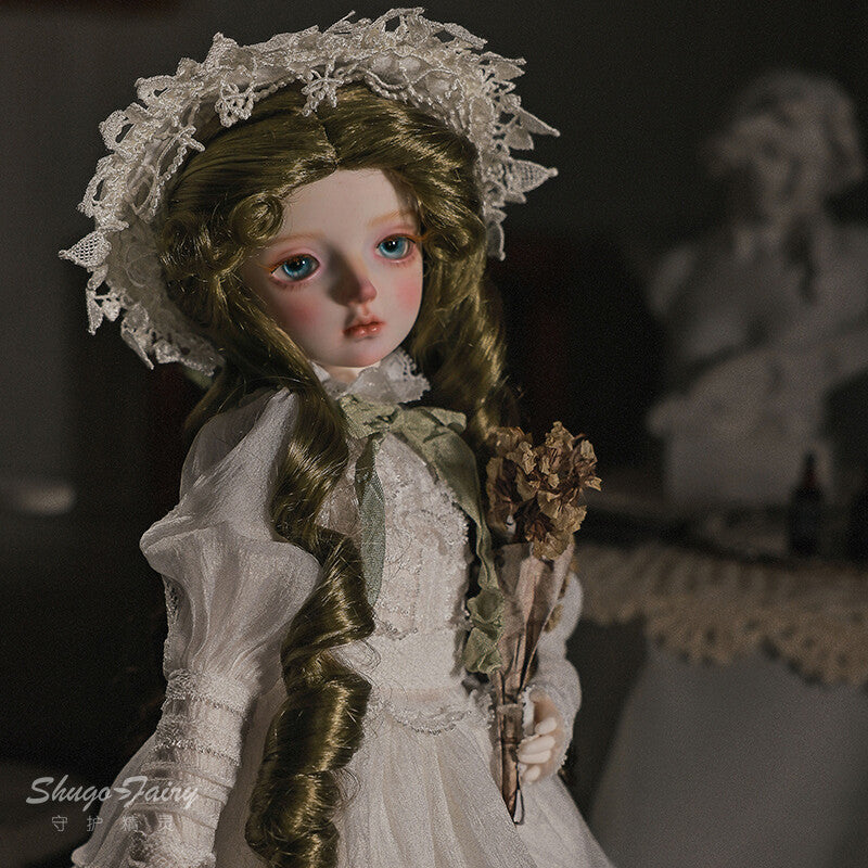 1/4 Full Set BJD Doll Bluesno Dress Hair Face Make Up Eyes Princess Girl Gifts