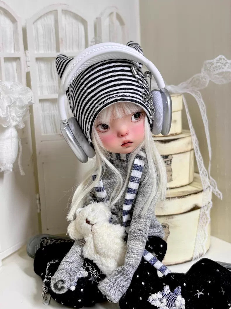 Full Set BJD Doll 1/6 Landoudou Face Makeup Wig Clothes Hat Shoes Girl DIY Gifts