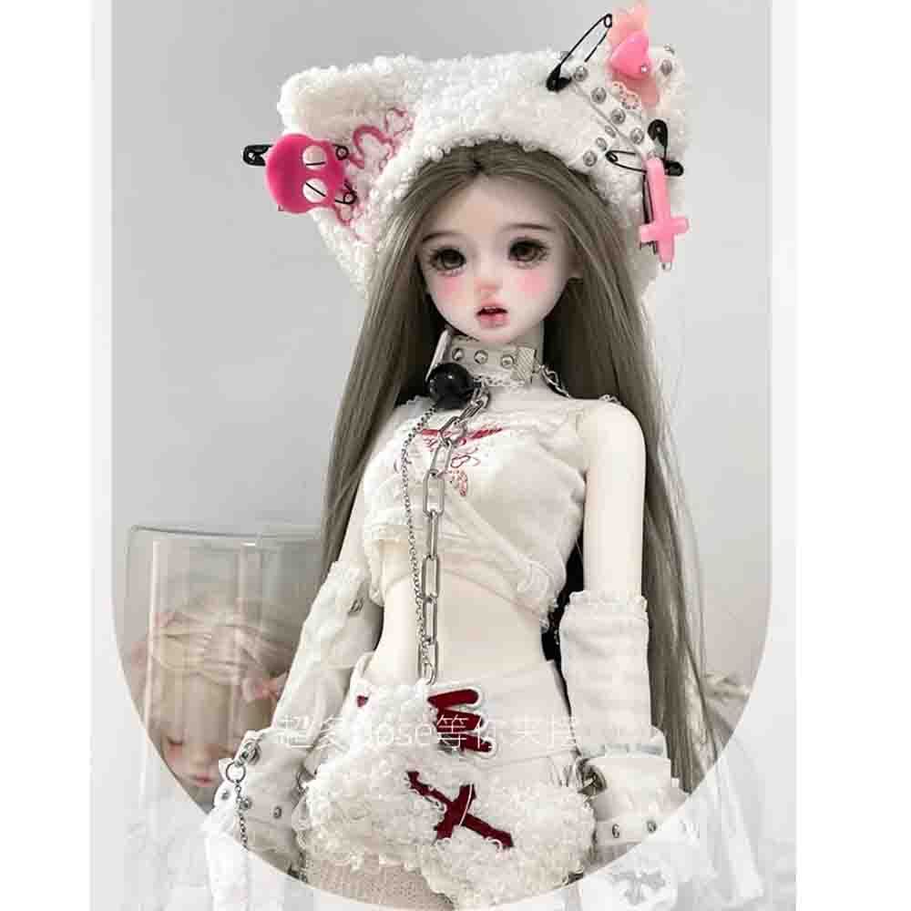 BJD 1/4 Doll SD Resin Joint Eyes Face Makeup Goddess Girl Female Bare Doll Gift