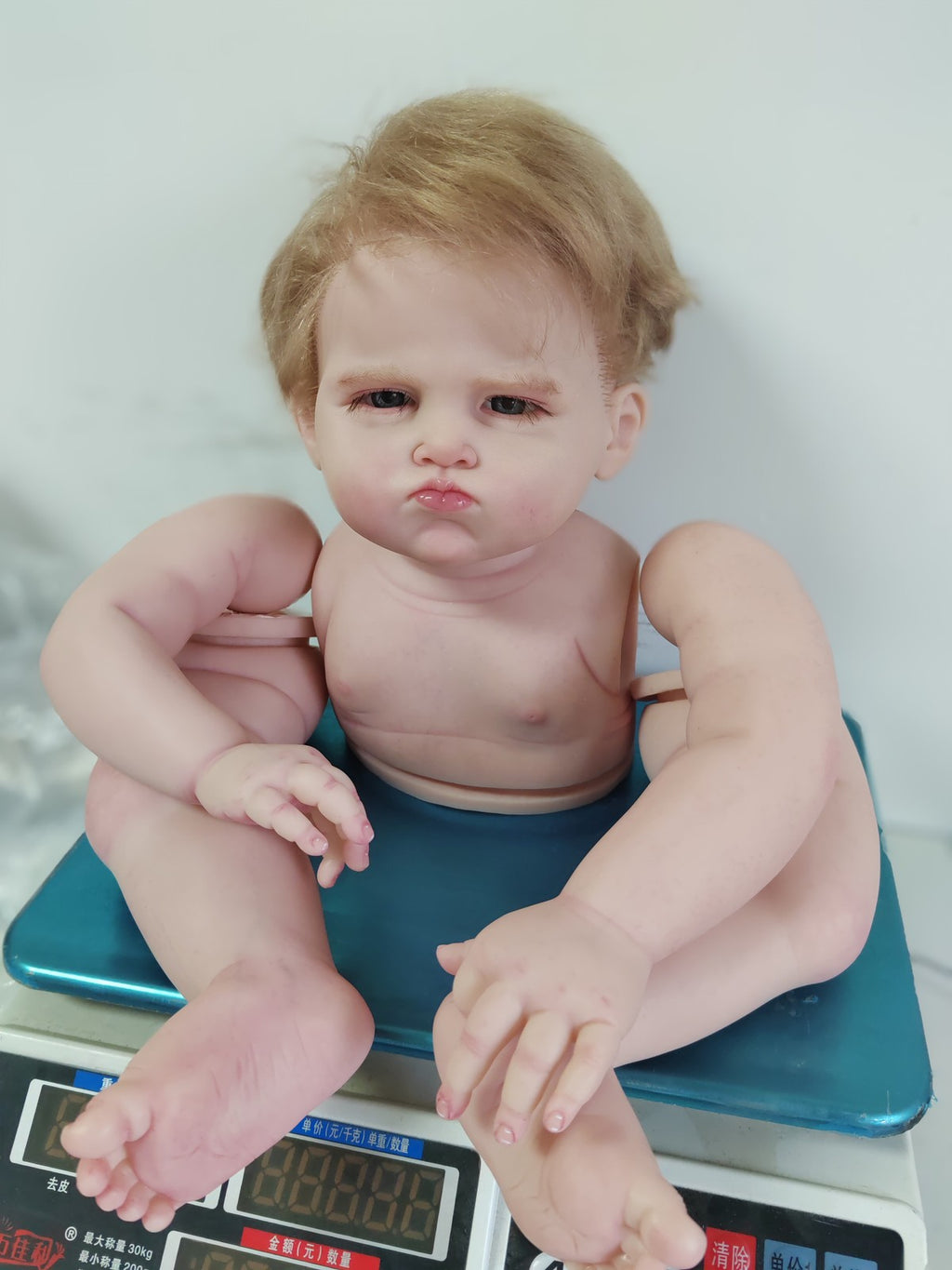 Custom Made Artist Gensis Painted Unassembled 28" Realistic Reborn Baby Doll Toddler Boy Rooted Hair DIY Toys Gift