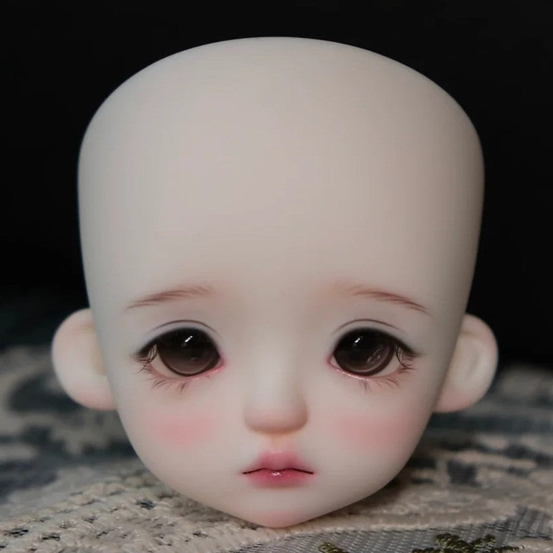 New 1/6 BJD Doll Cute Girl Resin Ball Joint Bare Doll with Eyes Face Makeup Toy