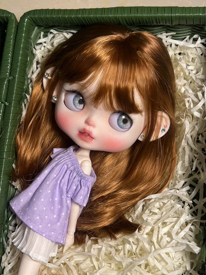 Handmade Blythe Doll Custom With Outfits Wig Hair 1/6 BJD Dolls Girls Toys Gift