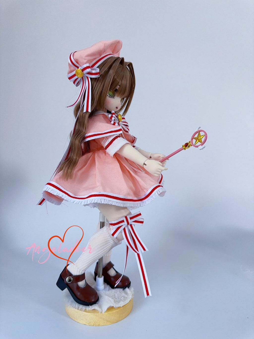1/4MSD BJD Doll Clothes Magic Girl Battle Dress 6 Pcs Full Set Cosplay Outfit-