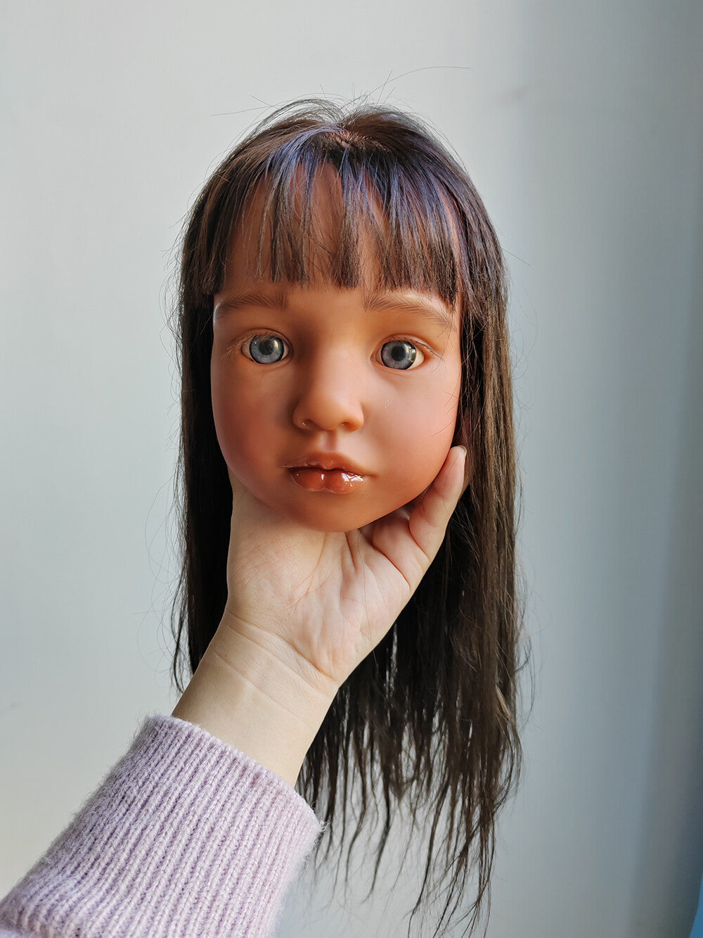 40inch Tan Skin Reborn Dolls Toddler Girl Aloenka Painted Kit Rooted Hair Gift