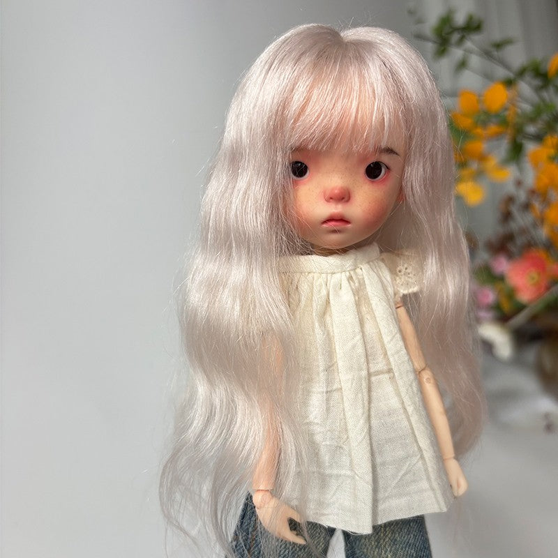 Landazz Dolls Wigs BJD 1/6 Doll Wig Landoudou Hair Soft Mohair Girl DIY Toy Gift
