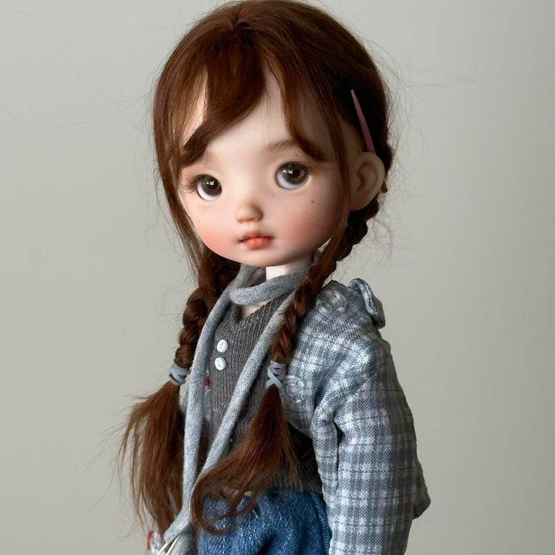 Resin 1/6 BJD Doll Joint Doll Custom Pretty Girl Face Makeup Nude Doll Toy Gifts