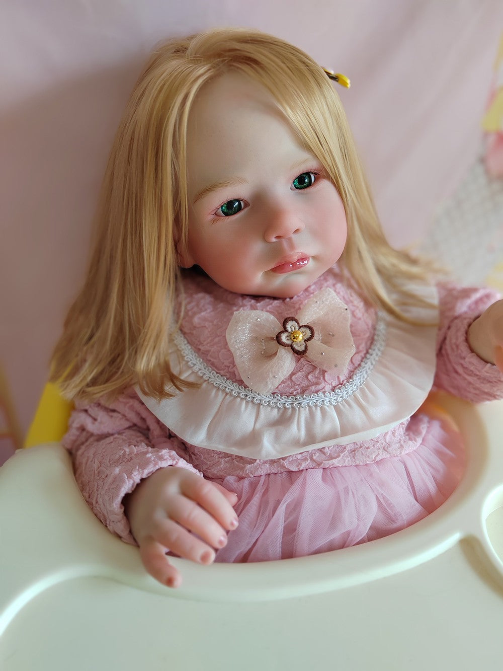Custom Made 28inch Artist Genesis Painted Reborn Baby Doll Toddler Girl Hand-Rooted Hair XMAS GIFT
