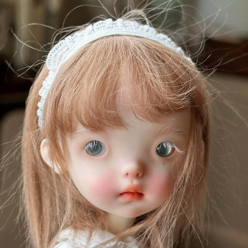 Resin 1/6 Full set BJD Doll Landoudou Girl Joint Body with Eyes Face Makeup Gift