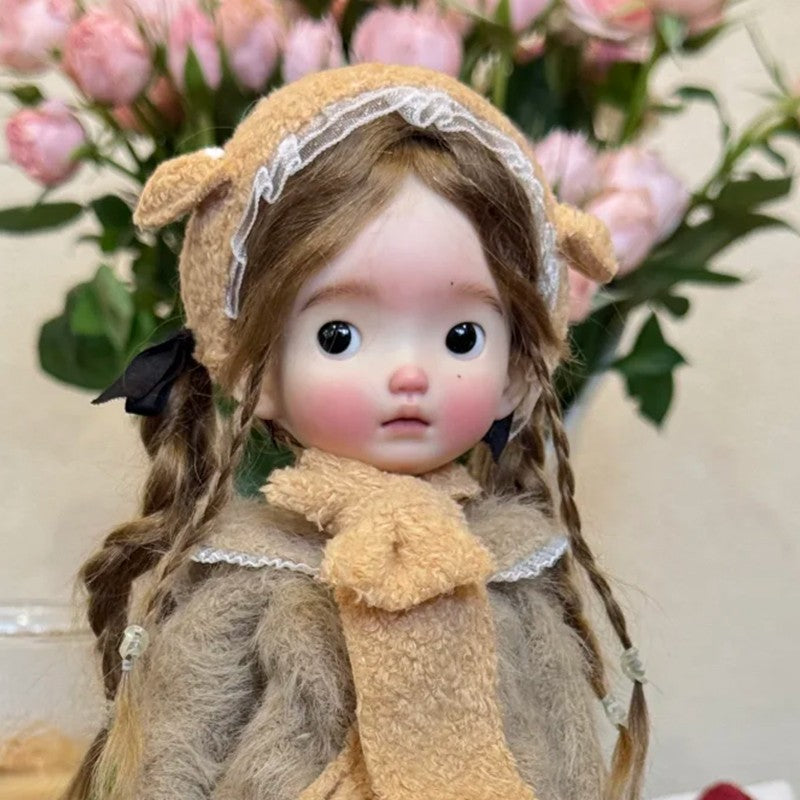Handmade 1/6 Resin BJD Doll Ball Jointed Lovely Girl Face makeup Eyes Toys Gift