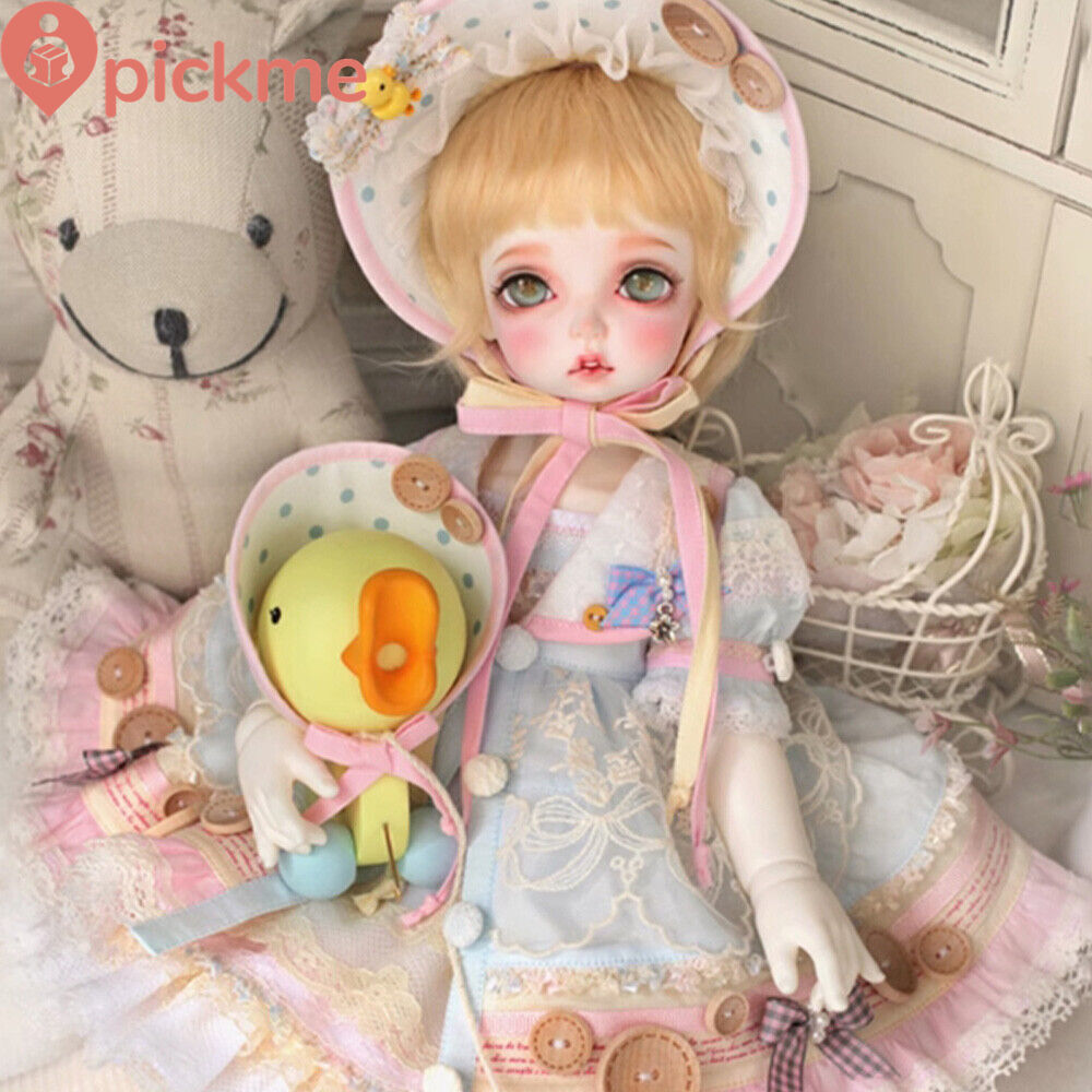 Exquisite Peanut Girl 1/4 BJD Doll Ball Joint Doll Resin Eyes Full Set Xmas Gift