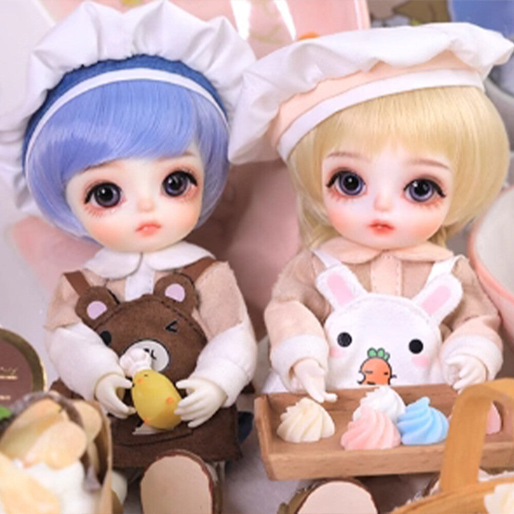 1/8 BJD Doll Ball Joint Doll Resin Cook Rubele Girl Bare Doll Handmade Gifts Toy