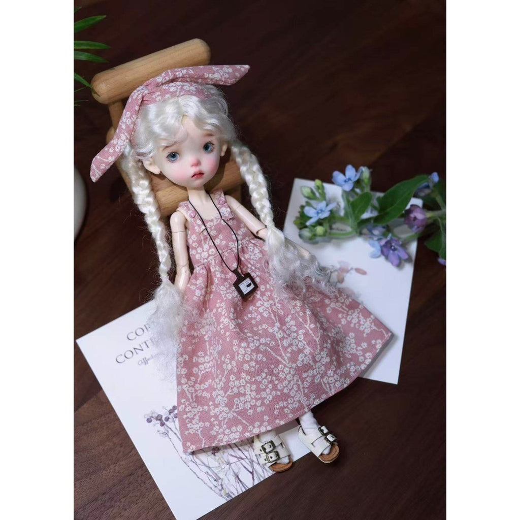 Landoudou BJD 1/6 Girl Doll Nude Resin Eyes+Face up Figure Toy White/Normal Skin