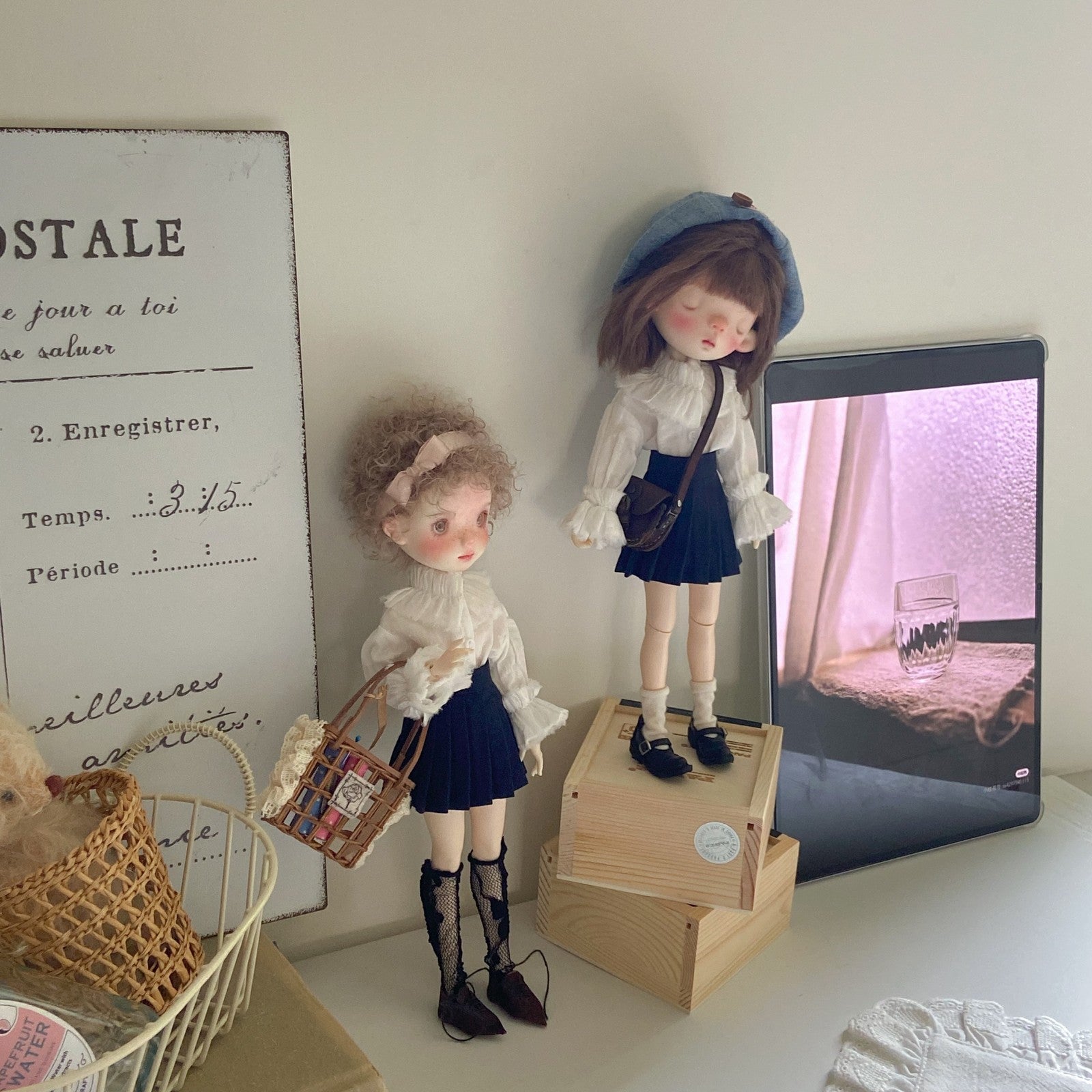 1/6 BJD doll ob22 ob24 For Blythe Doll Long Sleeve Shirt Skirt Stockings Clothes