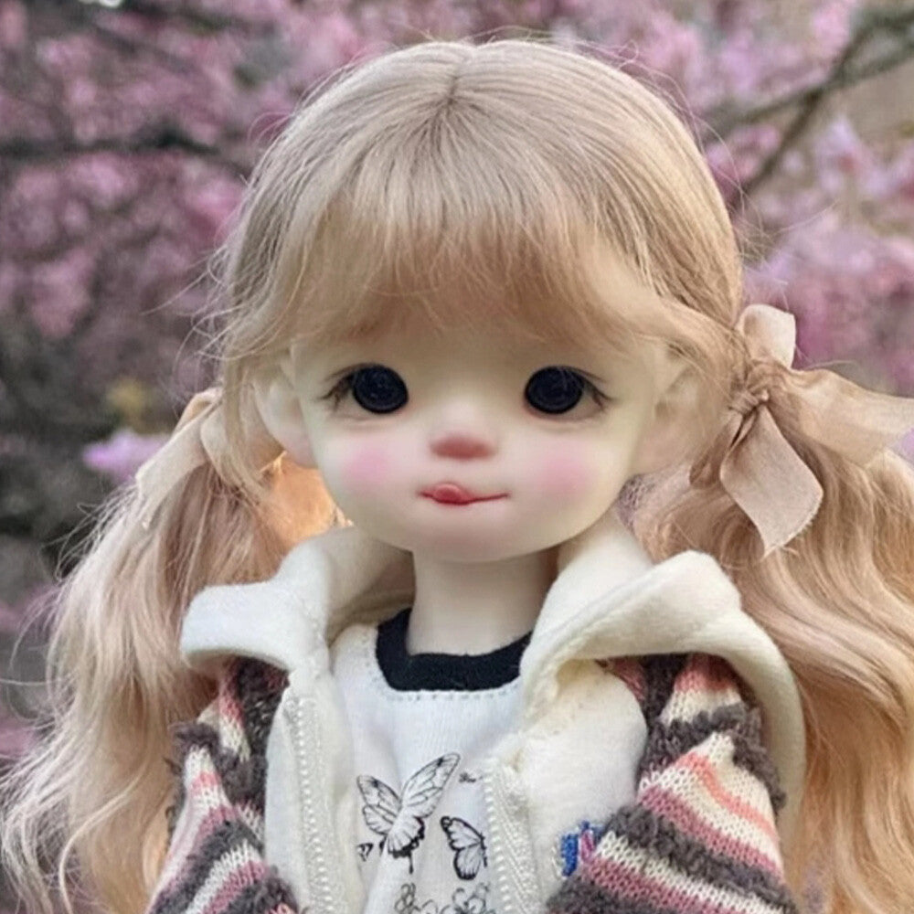 1/6 BJD Doll Toy Gifts Sticking Out Her Tongue Naughty Girl SD Ball Joint Resin-