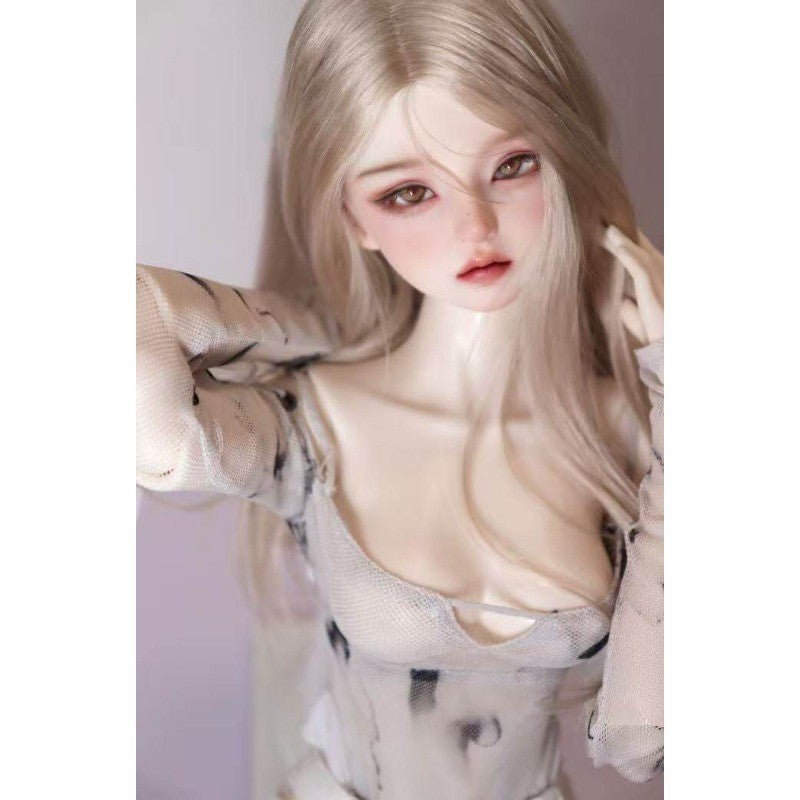 Resin 1/3 BJD Doll Joints Bare Doll Exquisite Girl Big Eyes Face Makeup DIY Gift
