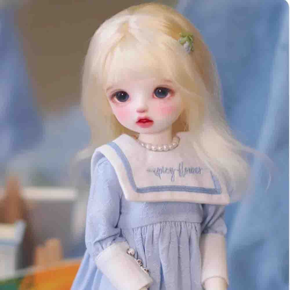 BJD 1/6 Doll SD Resin Joint Eyes Face Makeup Exquisite Baby Girl Doll Bare Doll