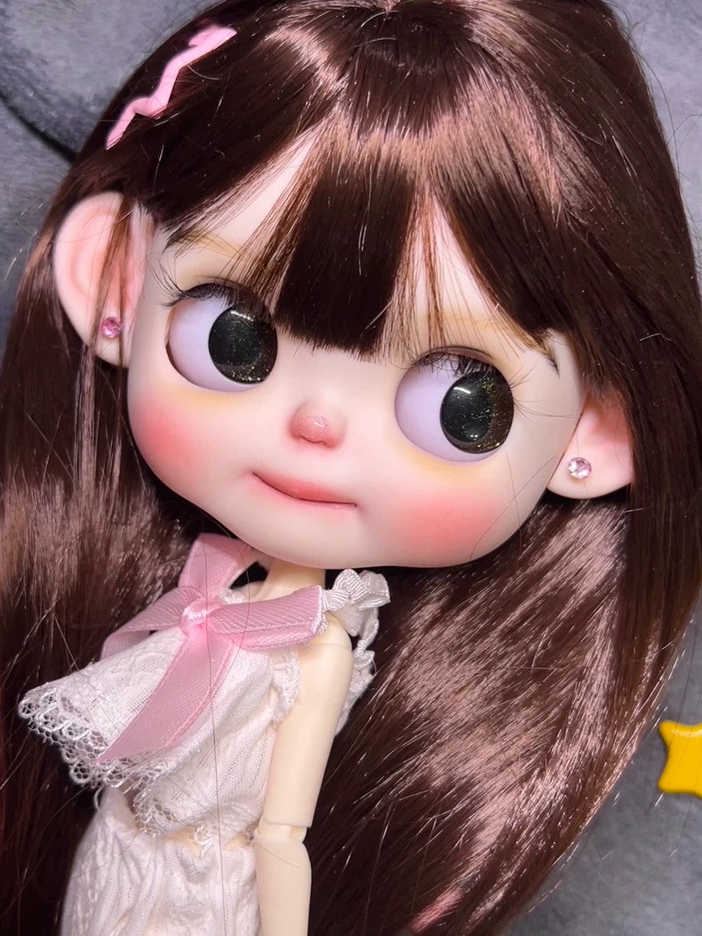 1/6 Doll BJD Blythe Doll Custom With Outfits + Hair Lovely Girl Handmade Gifts